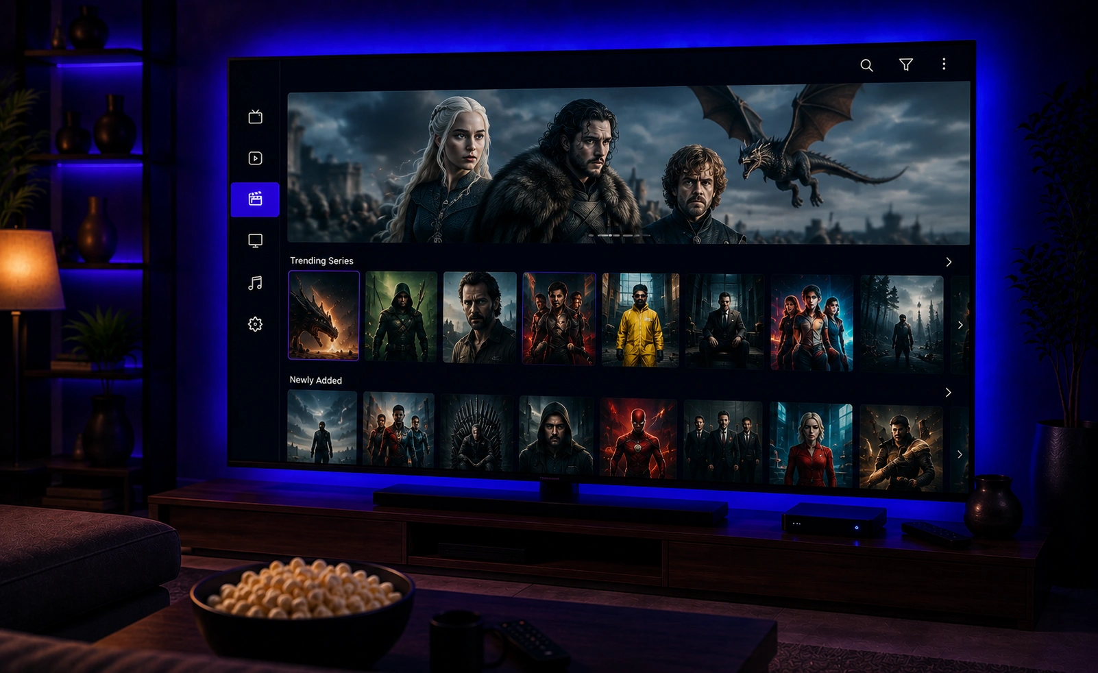 IPTV Smarters Pro Serien Bereich