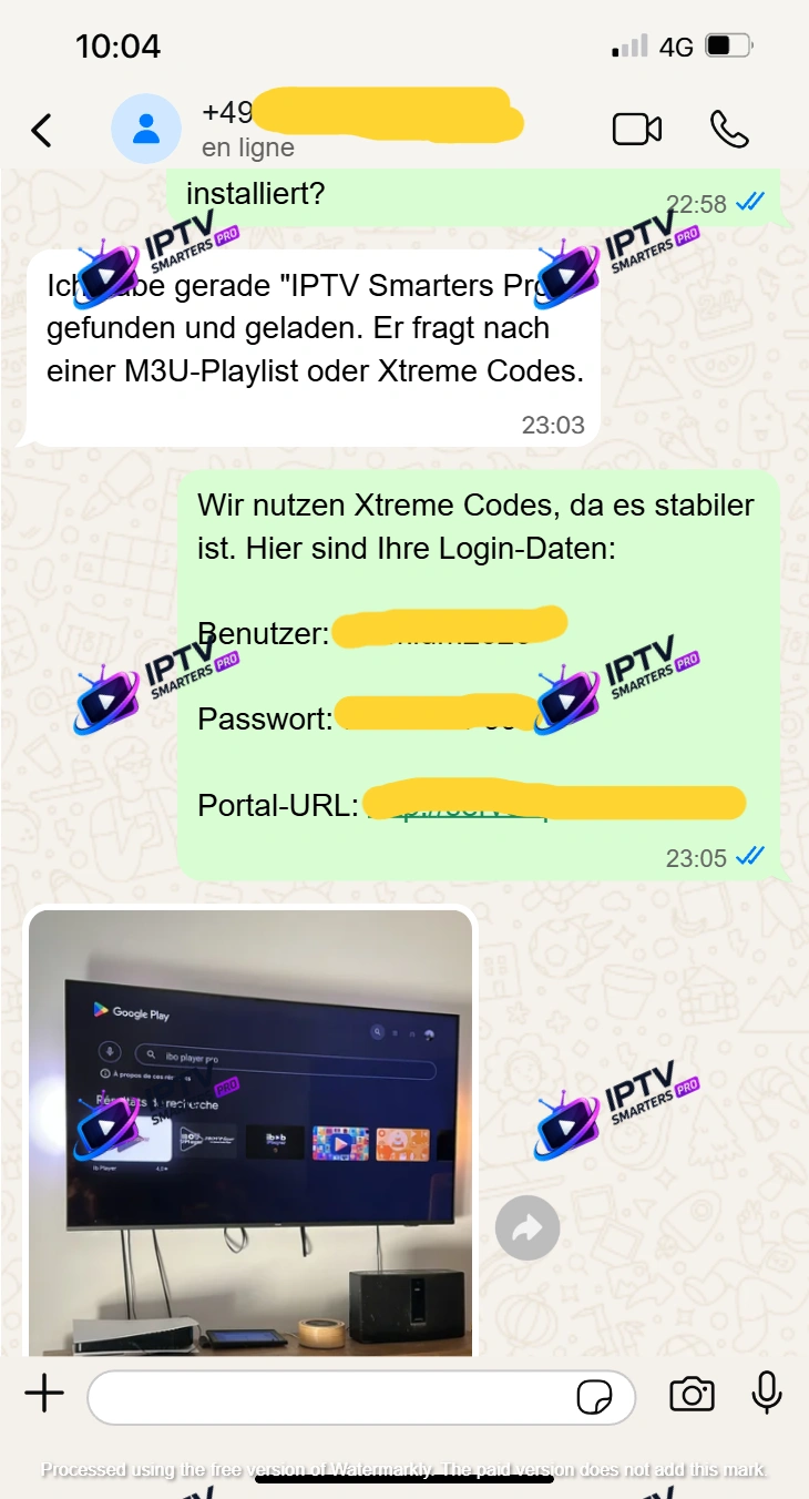 WhatsApp IPTV Smarters Pro Einrichtung mit Xtream Codes